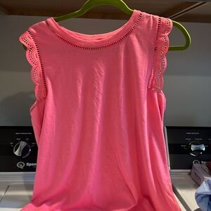 Lily Pulitzer Women’s Medium Eyelet Tank.  pink/Fushia.